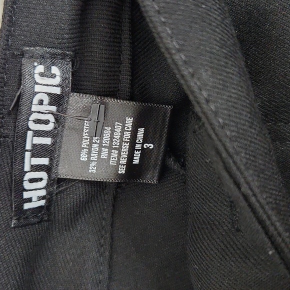 Hot Topic Black Strap Suspender Ultra Hi-Rise Jogger Pants - Picture 10 of 14